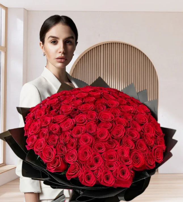 500 red roses grand luxury flowers in flower shop dubai