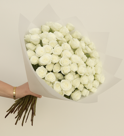 Dreamy White Rose