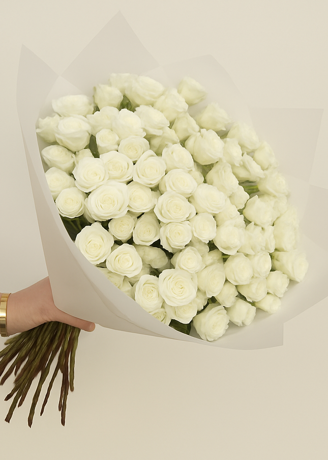Dreamy White Rose