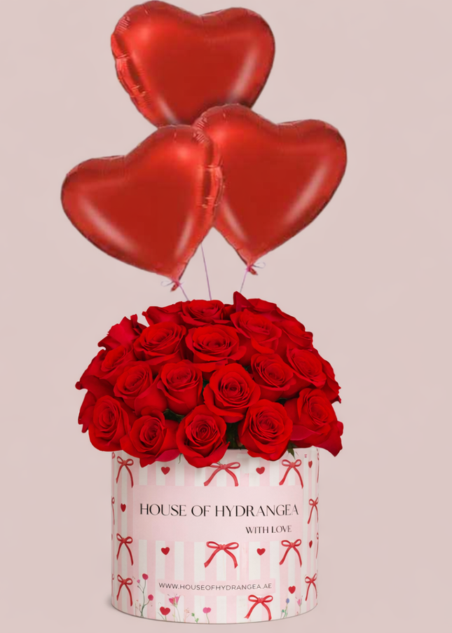 RED ROSES - RED HEART