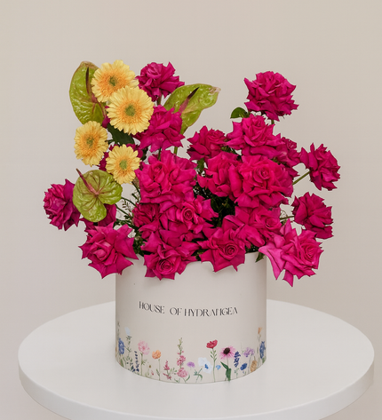 Tropical Danish Velvet Pink Roses Flowers | Luxury Flower Delivery Dubai