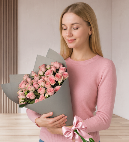 Pink Petit Flowers – Charming Petite Bouquet | Buy Bouquet Online Dubai