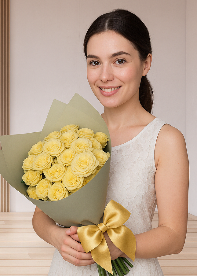 Lemon Petit Spray Roses Flowers | Flower Delivery Close to Me