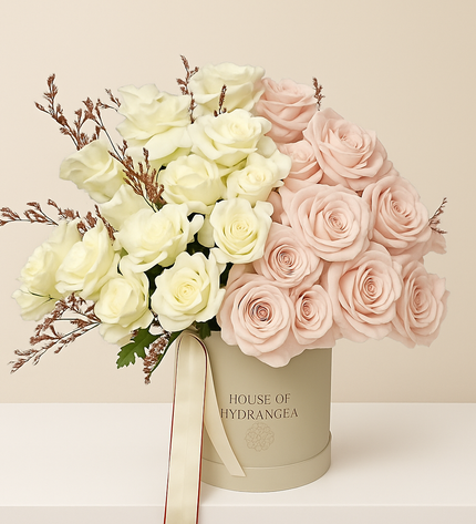 Pastel Pink Rose Box