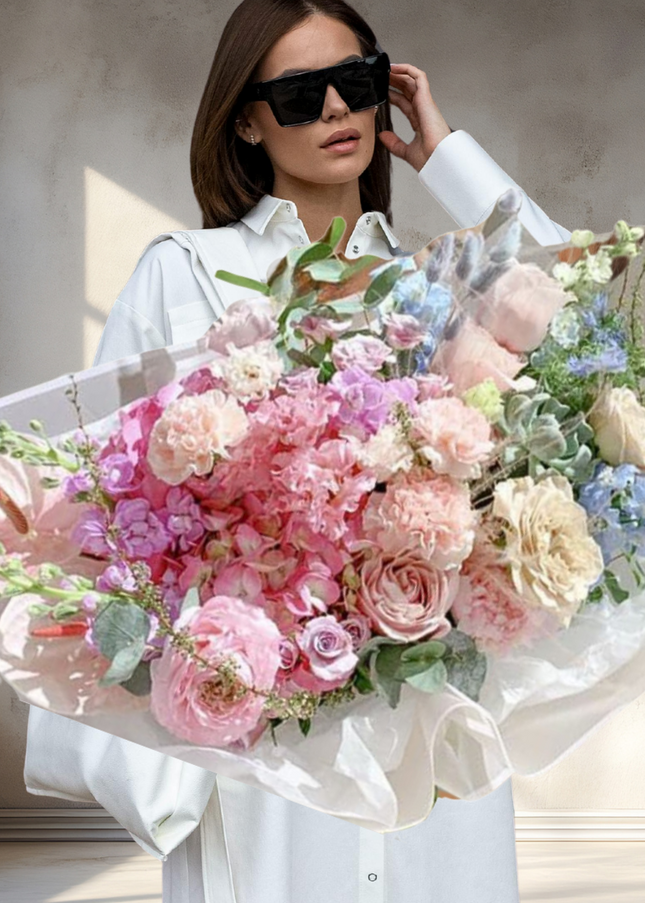 Sophia Pink Flowers – Matthiola & Carnations | Buy a Bouquet in Dubai