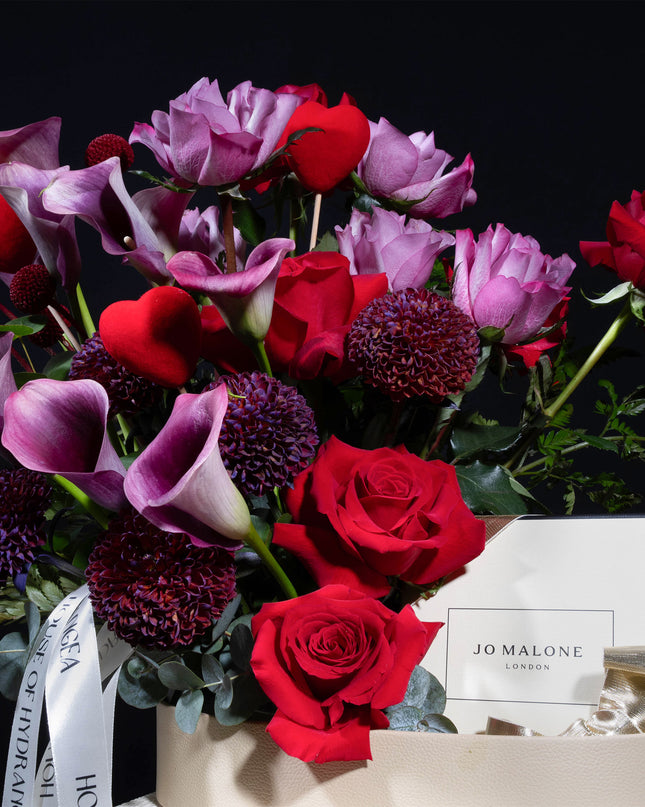 Jo malone hamper with the bouquet