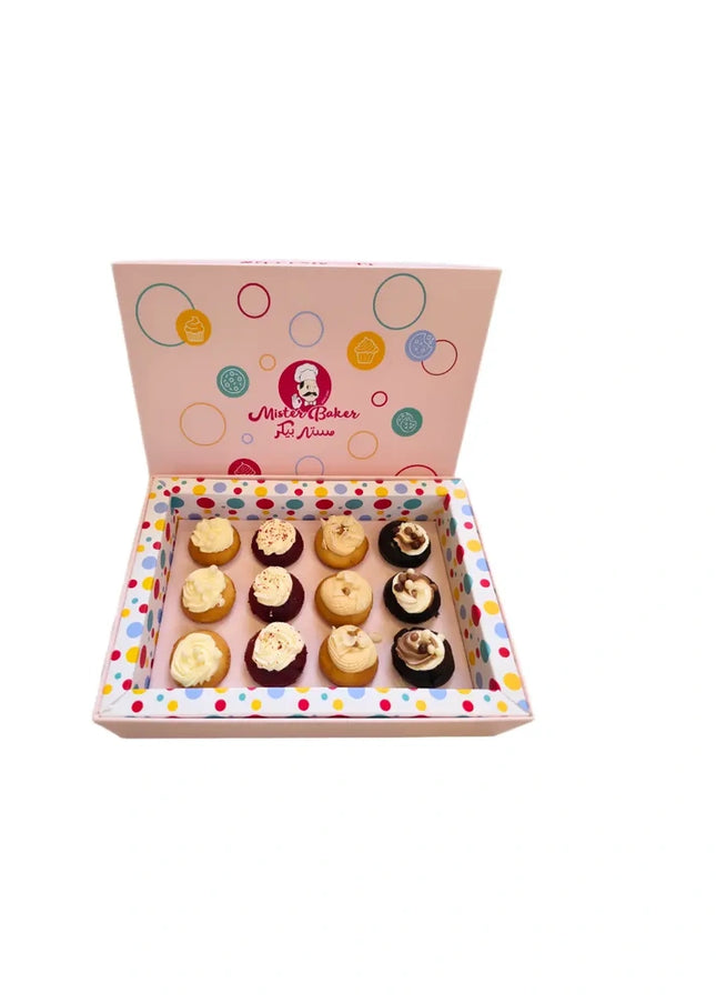 MISTER BAKER 12 MINI CUPCAKES