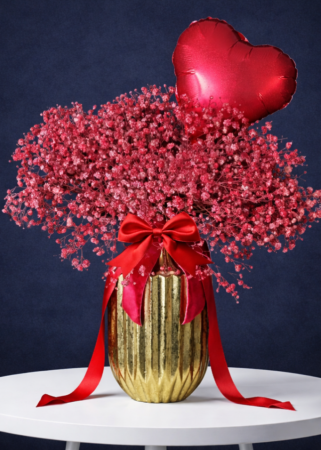 My Heart - Gold Vase