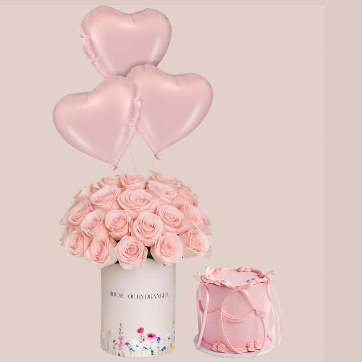 Pink cake combo