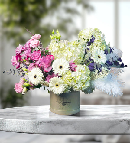 Bailey Box Roses  Rich  Rose Box Arrangement   Elegant Gift   Dubai Flower Delivery