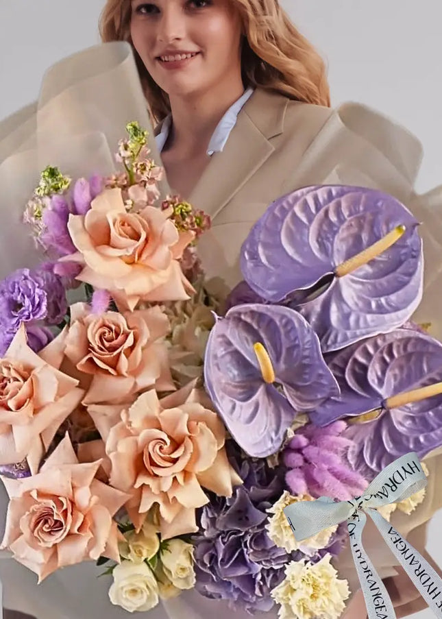 coffee lavander danish flowers order bouquet online dubai