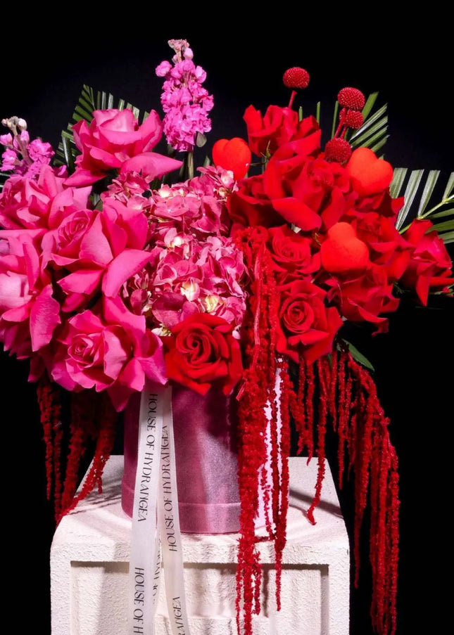 eternity red pink roses box same day lowers dubai