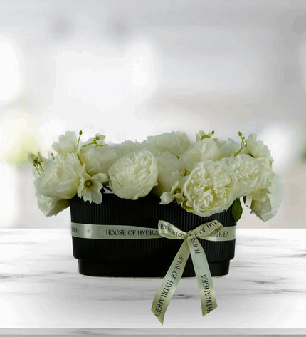 Fair White Elegant White Artificial Flower Arrangement  Luxury Artificial Flower