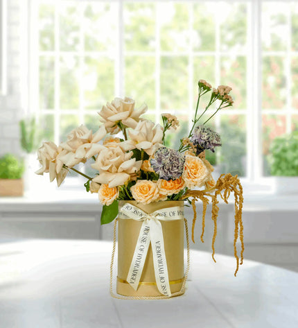 Lavender Russy Leaves Roses Flowers  Flower Delivery Near Me Dubai