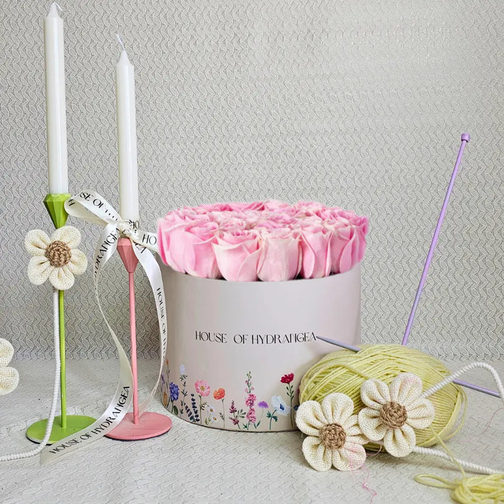 lorena luxury pink roses bespoke flower arrangements dubai