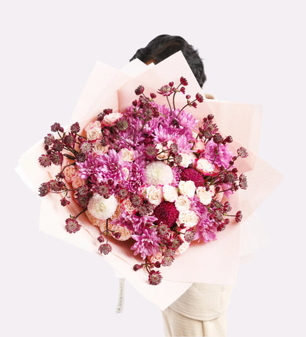 Mothers Day Arranged Roses And Reflex Mothers Day Bouquet Dubai