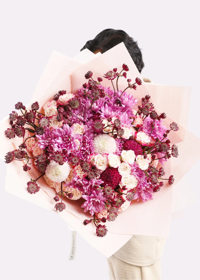 Mothers Day Arranged Roses And Reflex Mothers Day Bouquet Dubai
