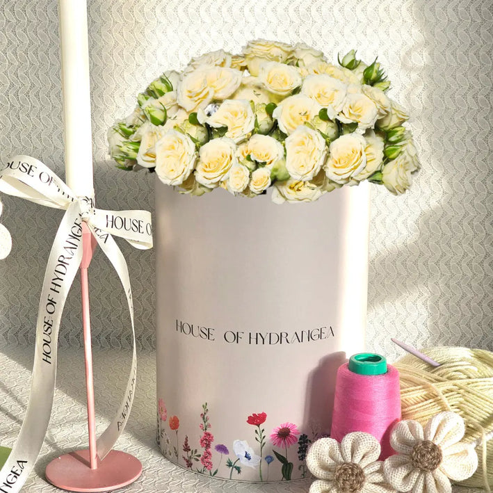 Premium Luxury Lemon Roses Lemon Flowers Box | Online Flower Store